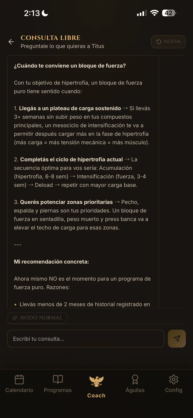 TITUS — Tu coach, a una pregunta de distancia.